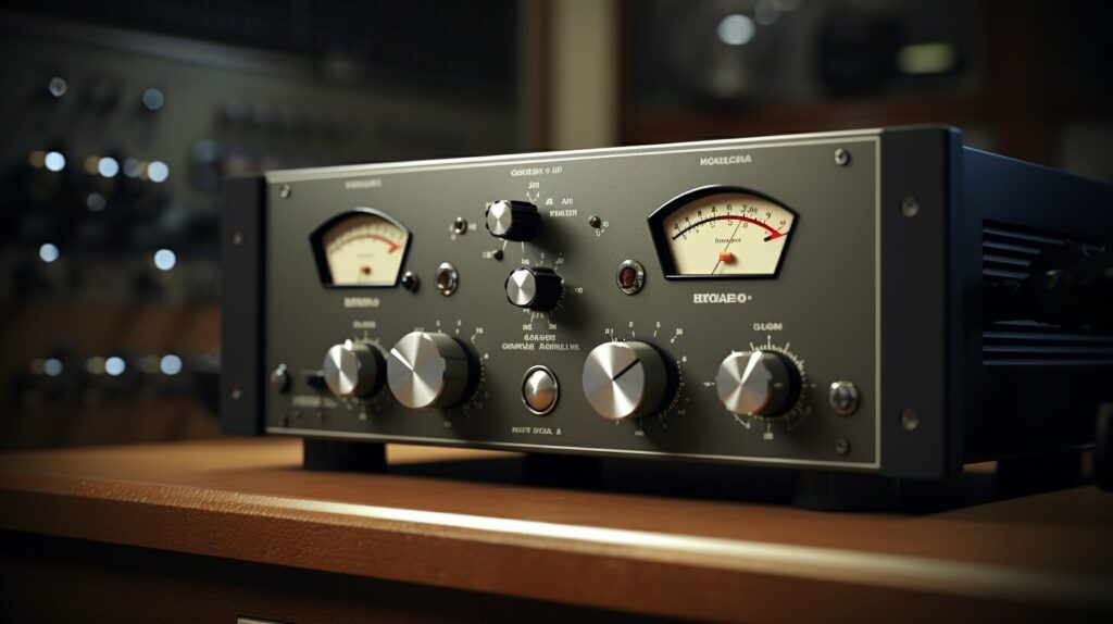 audio compressor in use